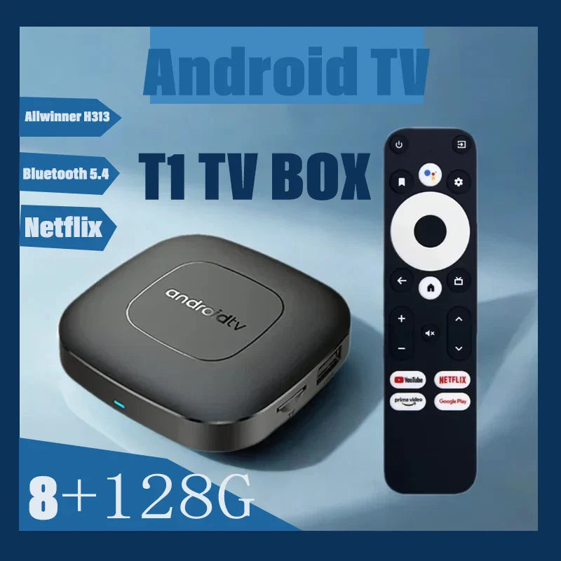 Next-Gen Android 14.0 Smart TV Box: 8K HDR10, Dual-Band WiFi, Voice Remote